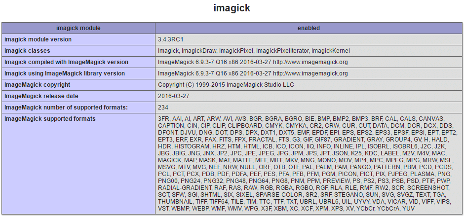 Installation and troubleshooting for imagick